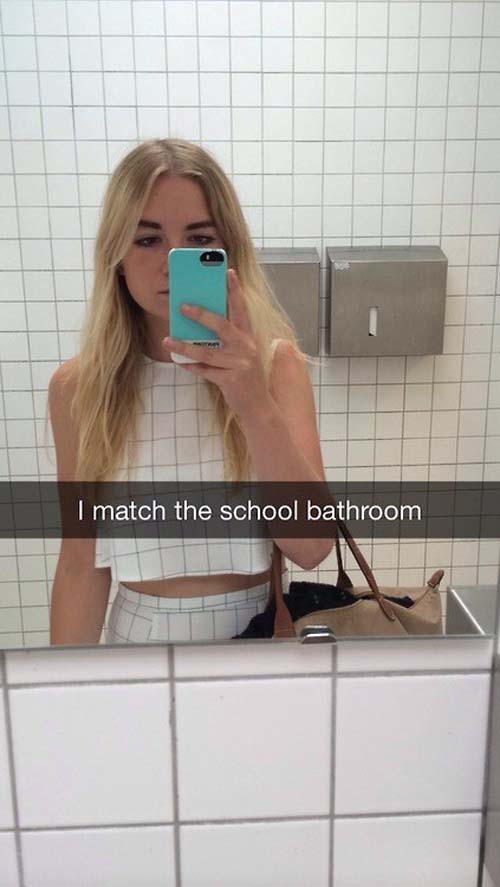 snapchat funny snapchats - I match the school bathroom