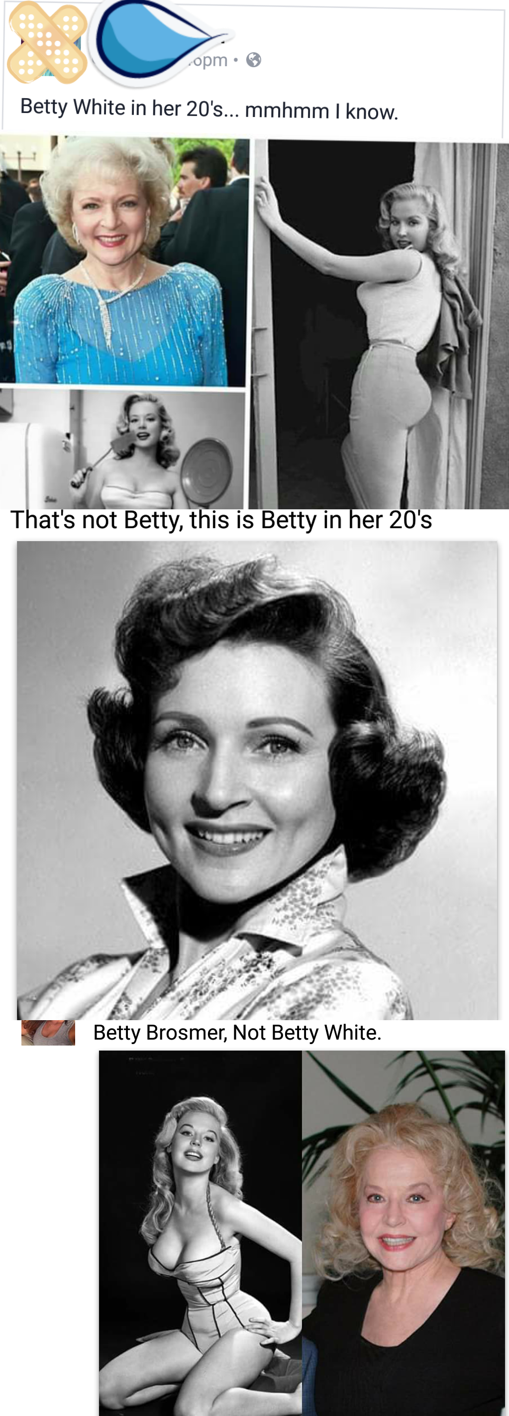 photograph - Betty White in her 208...mmmm i know Thats not Betty, this is Betty in her 20's Betty Brosme Not Betty White