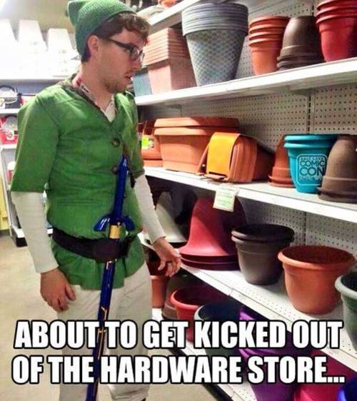 link smashing pots - Mc About To Get Kicked Out Of The Hardware Store...