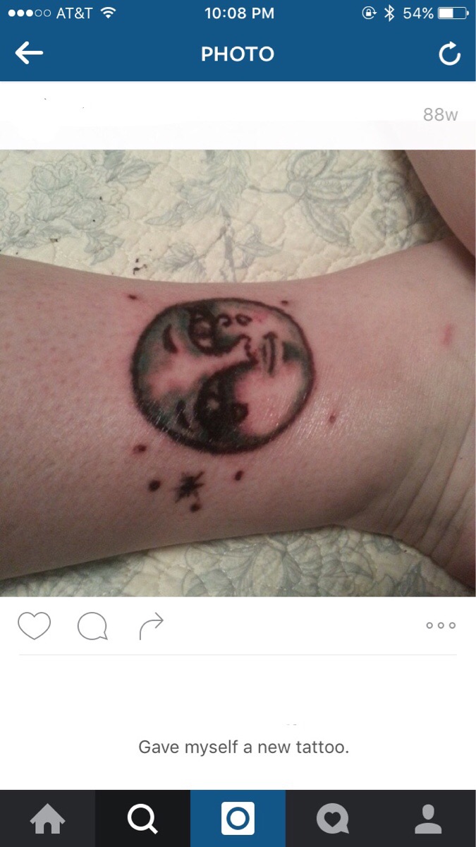spaceghostpurrp instagram - ..00 At&T 54% Photo 88W Das Ooo Gave myself a new tattoo. A Q Oq