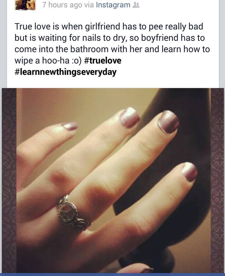 boyfriend has a butt plug - 7 hours ago via Instagram True love is when girlfriend has to pee really bad but is waiting for nails to dry, so boyfriend has to come into the bathroom with her and learn how to wipe a hooha o