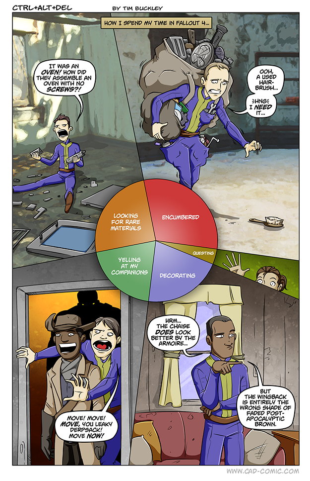 fallout 4 comics funny - CtrlAltDel How I Spend My Twen Pallout 4. For Care Yeluns care Pecoratio Poes Look Beth act Rove You Leak
