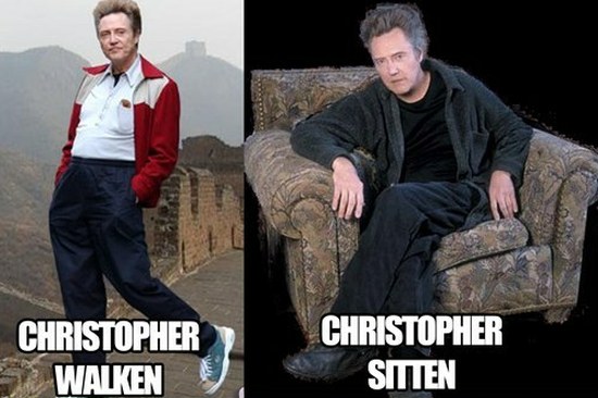 celeb pun puns celebrity names - Christopher Walken Christopher Sitten