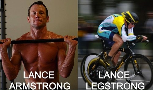celeb pun lance armstrong legs - Lance Armstrong Lance Legstrong
