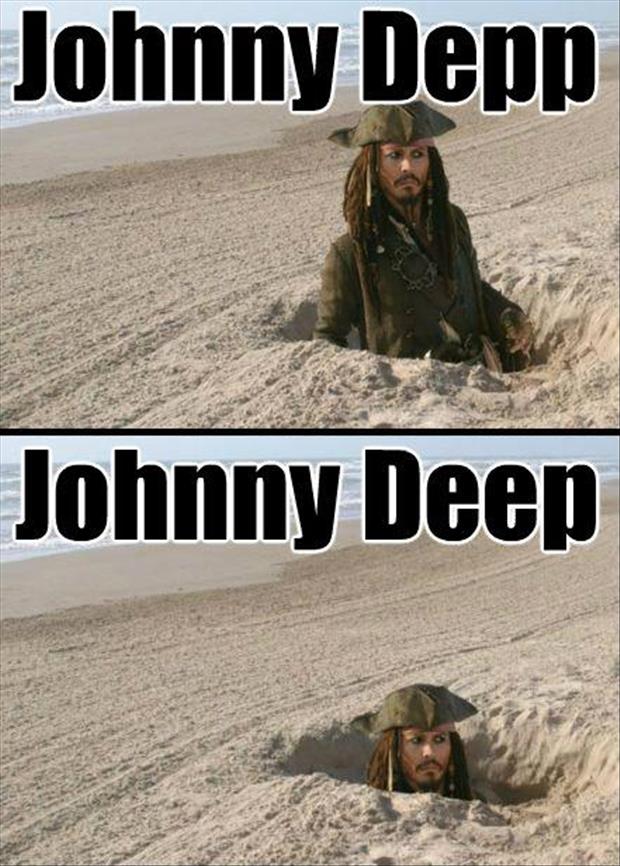 celeb pun celebrity funny names - Johnny Depp Johnny Deep