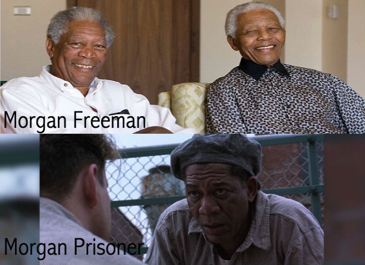 celeb pun morgan freeman shawshank redemption - Morgan Freeman Morgan Prisoner