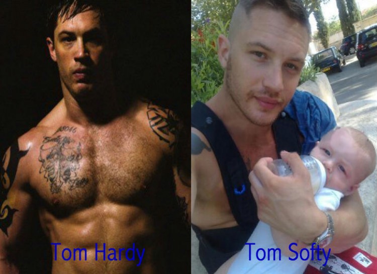 celeb pun tom hardy gay - Tom Hardy Tom Softy