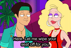 sit on my face gif - Here. Let me wipe your seat off for you.