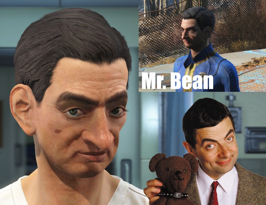 fallout 4 famous faces - Mr. Bean