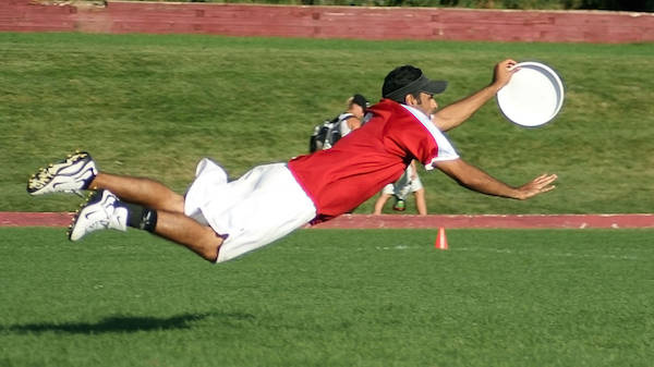 Ultimate frisbee is self-officiating, as in the players call fouls, travels, etc. Then the player they called it on can contest the call or not, leading to a lot of arguments on the field.