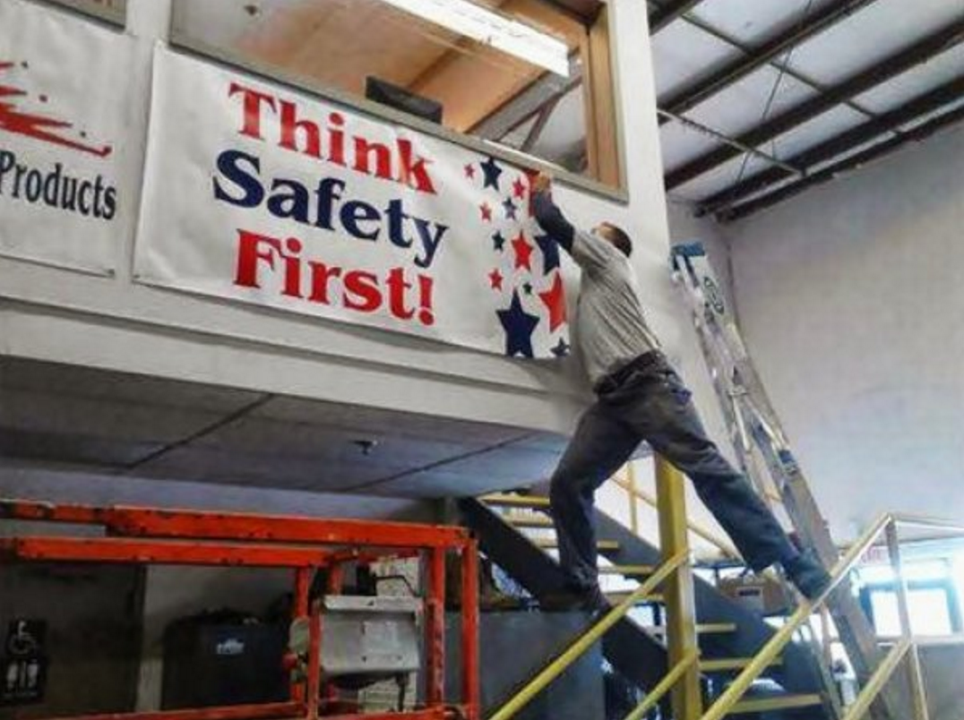 health and safety fails - Think Safety Products Firsti