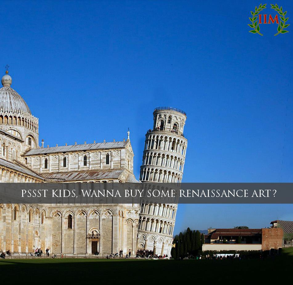 piazza dei miracoli - Pssst Kids, Wanna Buy Some Renaissance Art? at