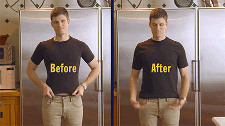 Throw that shirt in a bucket with water and hair conditioner. Let it soak. Stretch it. Done!