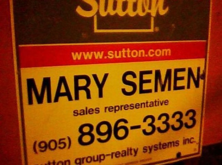 21 Real Estate Agents With Very Unfortunate Names