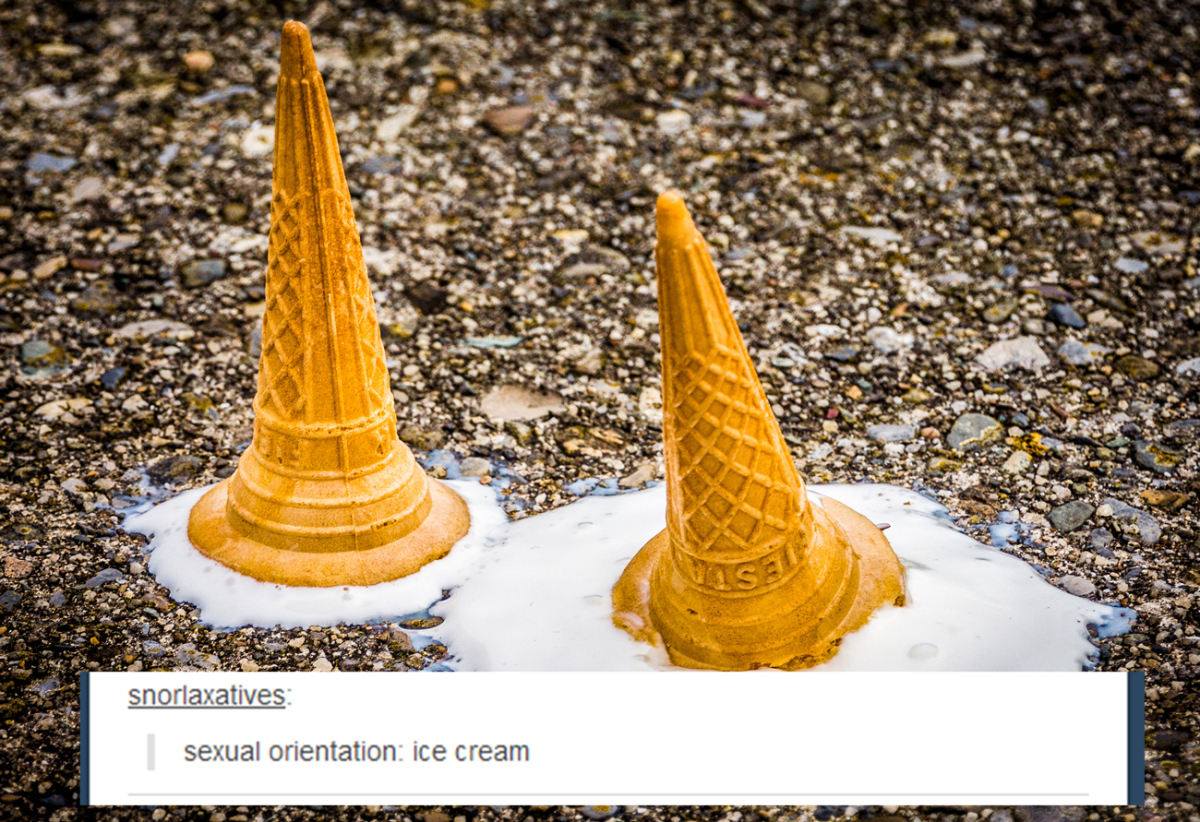 sexu ality tumblr post - snorlaxatives sexual orientation ice cream Suasa