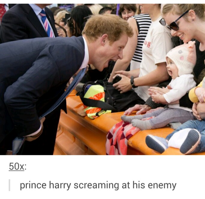 50x prince harry screaming at his enemy