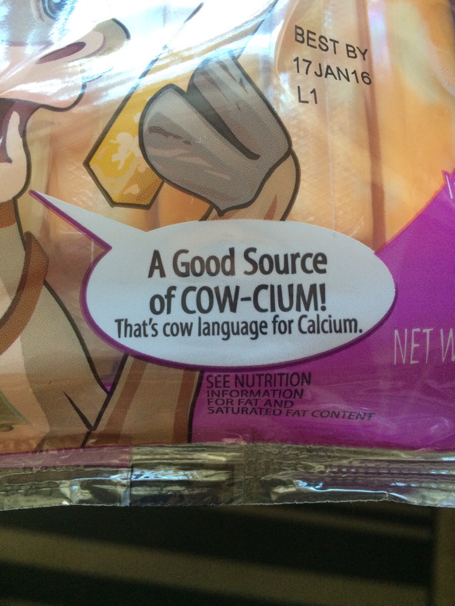 good source of cow cum - Best By 17 JAN16 L1 A Good Source of CowCium! That's cow language for Calcium. See Nutrition Information For Fat And Saturated Fat Content