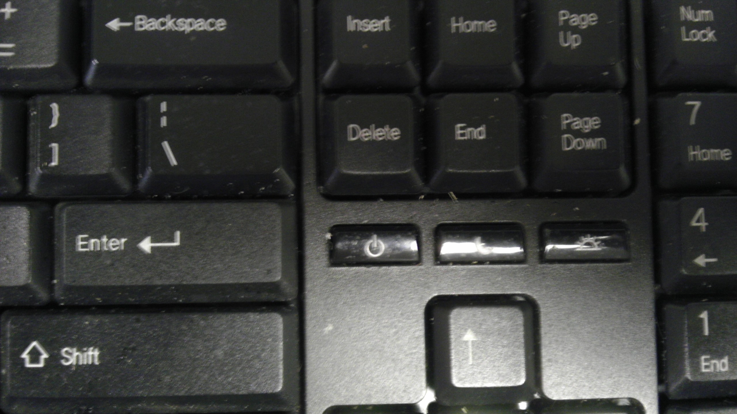 infuriating computer keyboard - Backspace Insert Home Page Ud 7 Delete End Page Down Home Enter Shift End