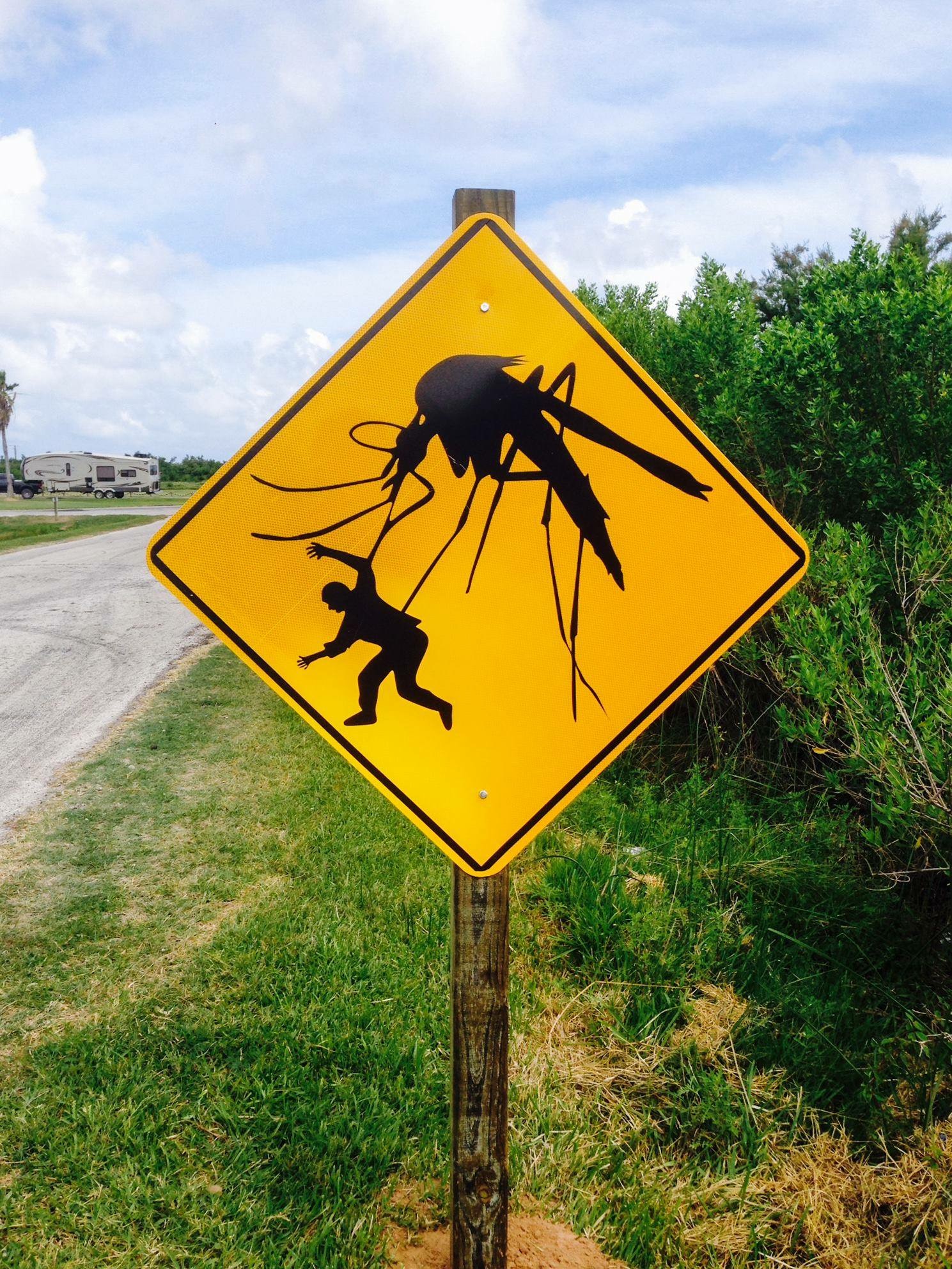 funny mosquito sign
