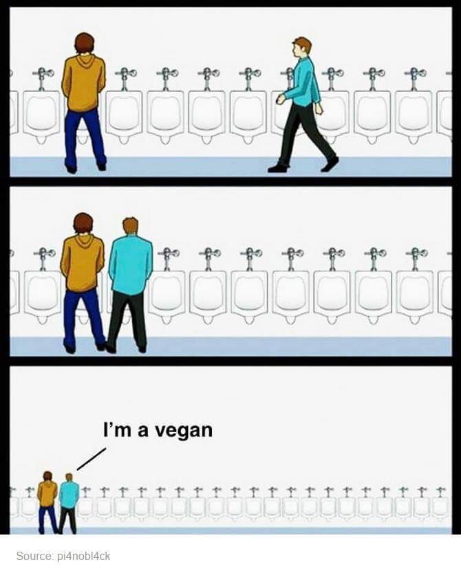 vape bathroom meme - I'm a vegan Source pi4nobi4ck
