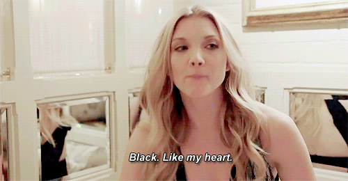 natalie dormer black like my heart - Black. my heart.