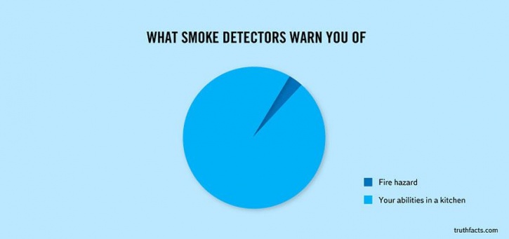 humorous graphs - What Smoke Detectors Warn You Of Fire hazard Your abilities in a kitchen truthfacts.com