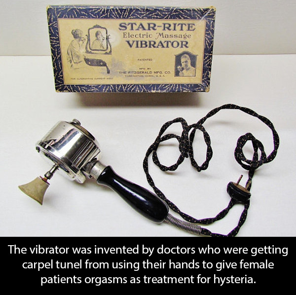 star electric vibrator - StarRite Electric Massage Vibrator Patented The Fitzgerald Mfg Co Methixon The vibrator was invented by doctors who were getting carpel tunel from using their hands to give female patients orgasms as treatment for hysteria.