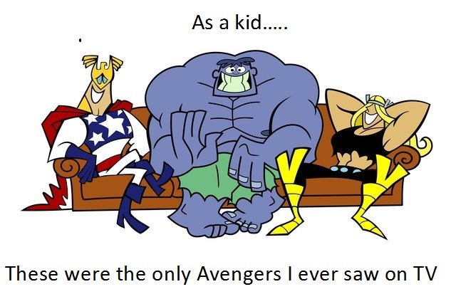 justice friends - As a kid..... These were the only Avengers I ever saw on Tv