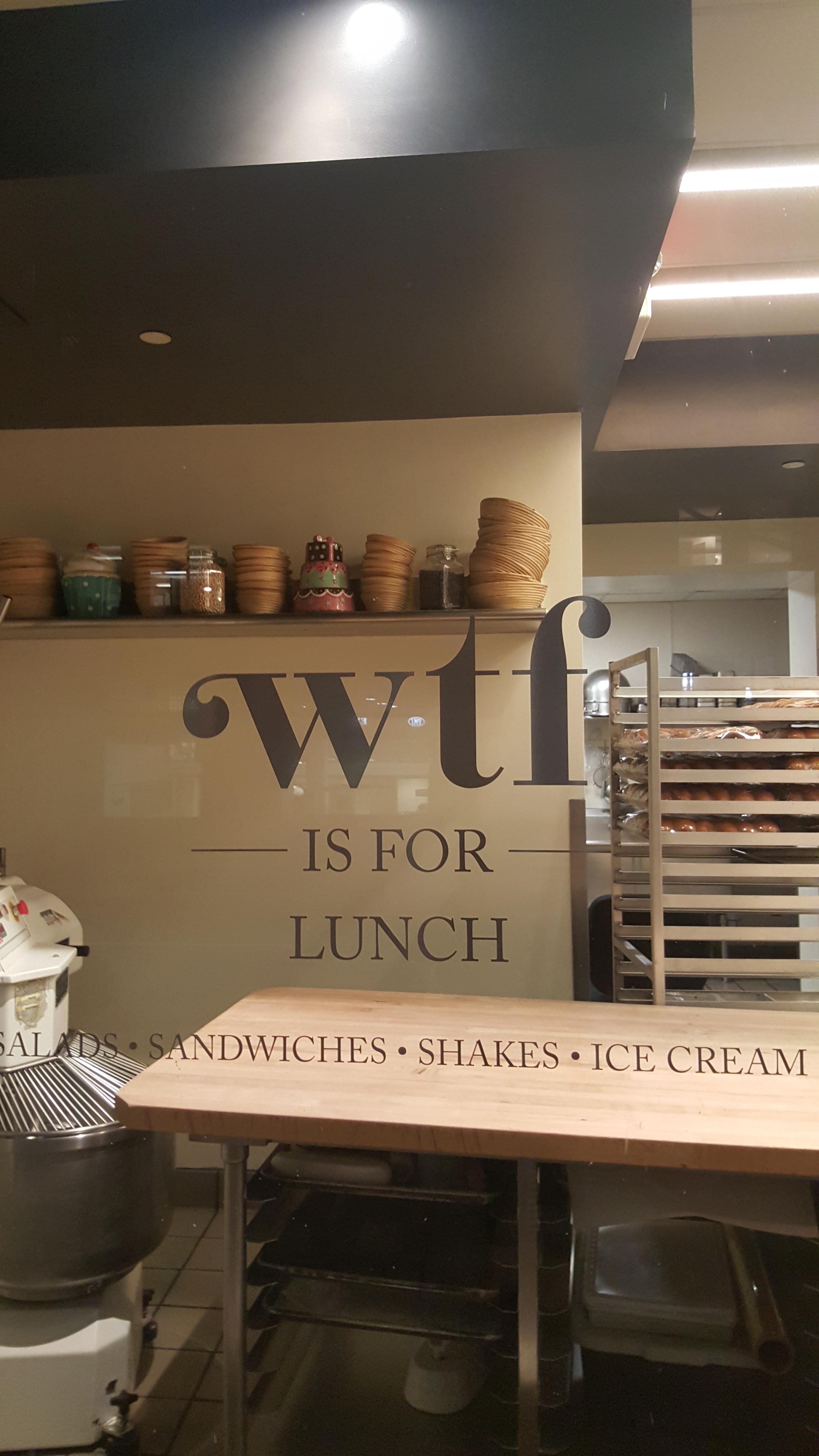 interior design - Wtr Is For Lunch Lads Sandwiches.Shakes. Ice Cream