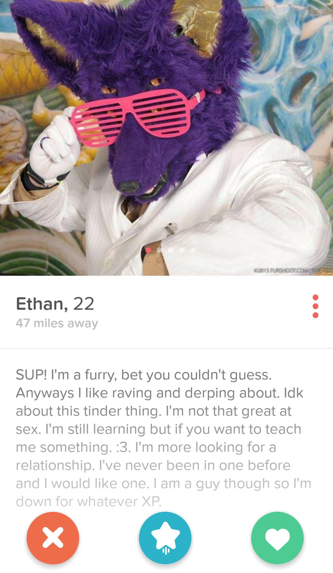 graphic design - Spuodecom Borders Ethan, 22 47 miles away Sup! I'm a furry, bet you couldn't guess. Anyways I raving and derping about. Idk about this tinder thing. I'm not that great at sex. I'm still learning but if you want to teach me something. 3. I