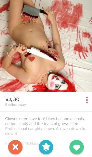 bikini - Bj, 30 9 miles away Clowns need love too! balloon animals, cotton candy and the tears of grown men. Professional naughty clown. Are you down to clown?