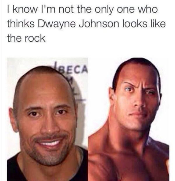 dwayne johnson vs the rock - I know I'm not the only one who thinks Dwayne Johnson looks the rock Vreca