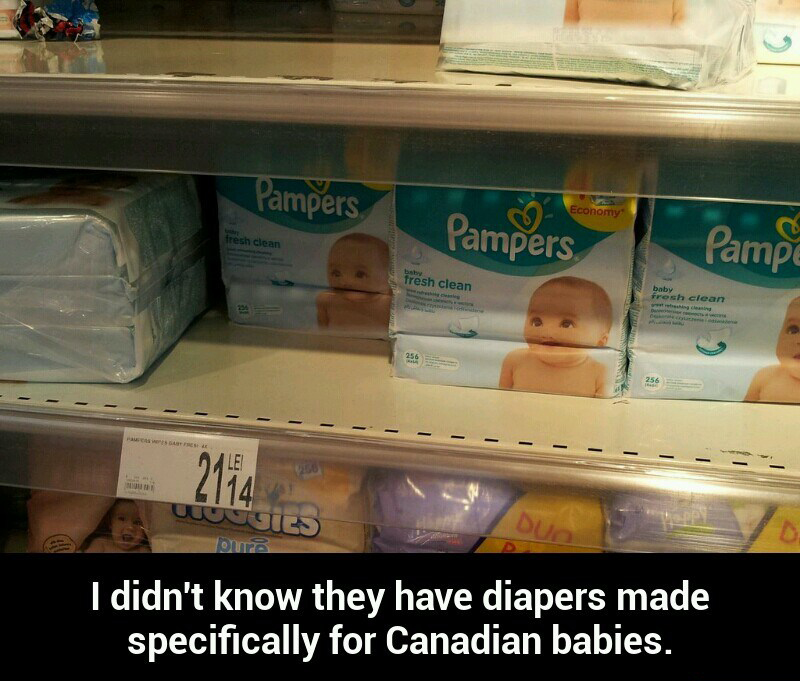 canadian nappies - Pampers Economy fresh clean Pampers Pampa fresh clean baby fresh clean 2142 oun I didn't know they have diapers made specifically for Canadian babies.