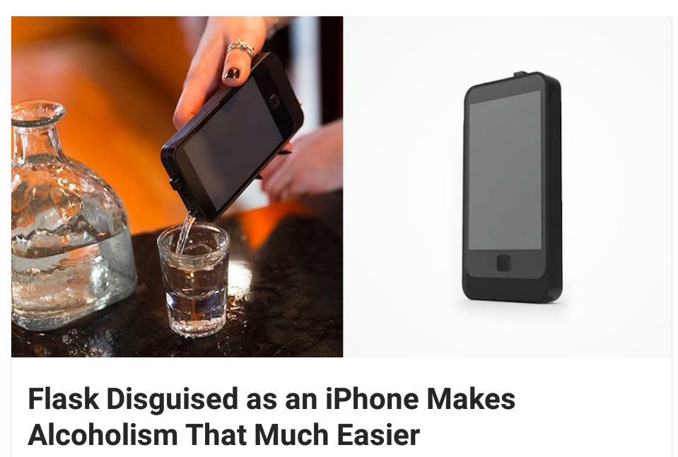 flask phone like - Flask Disguised as an iPhone Makes Alcoholism That Much Easier