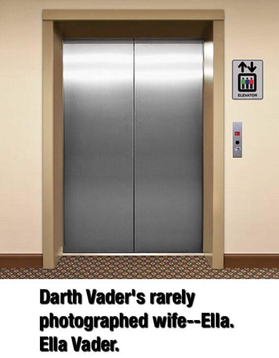 darth vaders wife - Elevator Darth Vader's rarely photographed wifeElla. Ella Vader.