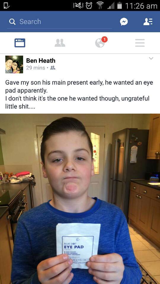 eye pad ipad - No Q Search Ben Heath 29 mins. Gave my son his main present early, he wanted an eye pad apparently I don't think it's the one he wanted though, ungrateful little shit.... Alledo Eye Pad