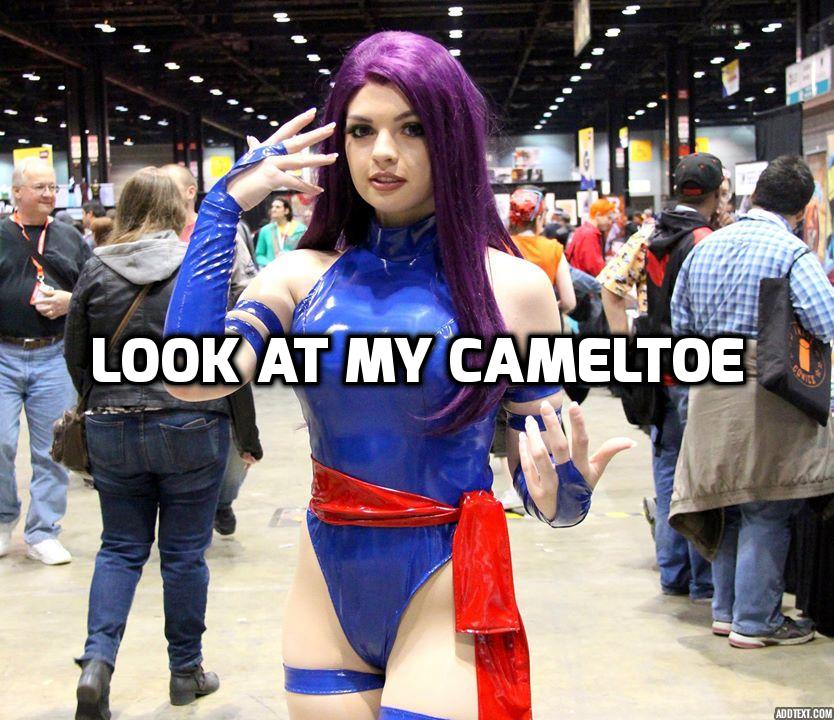 cosplay - Look At My Cameltoe Add Text.Com