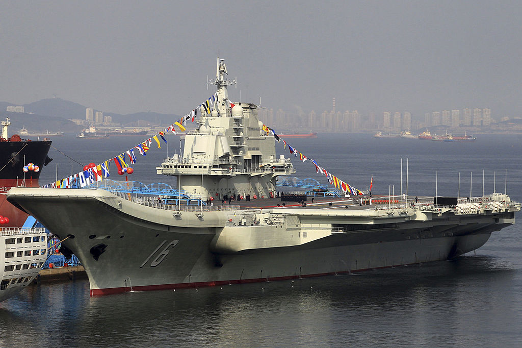 China's only aircraft carrier was bought from Russia on pretext of use as a floating casino.