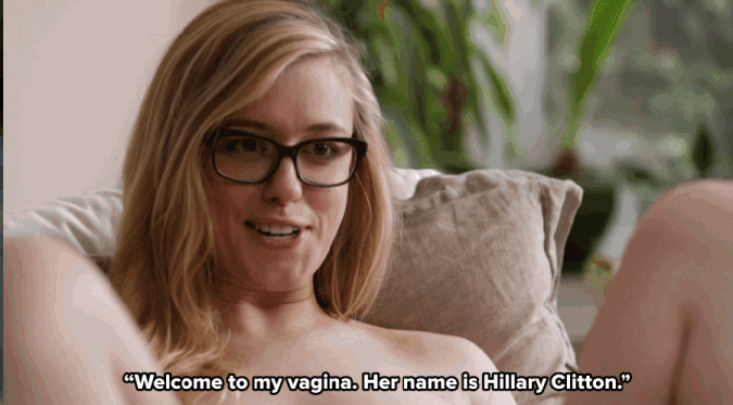 omgyes lee porn - Welcome to my vagina. Her name is Hillary Clitton."
