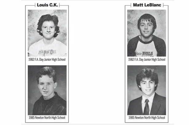 Matt LeBlanc, who played Joey in Friends, and comedian Louis CK were classmates in both junior high and high school.