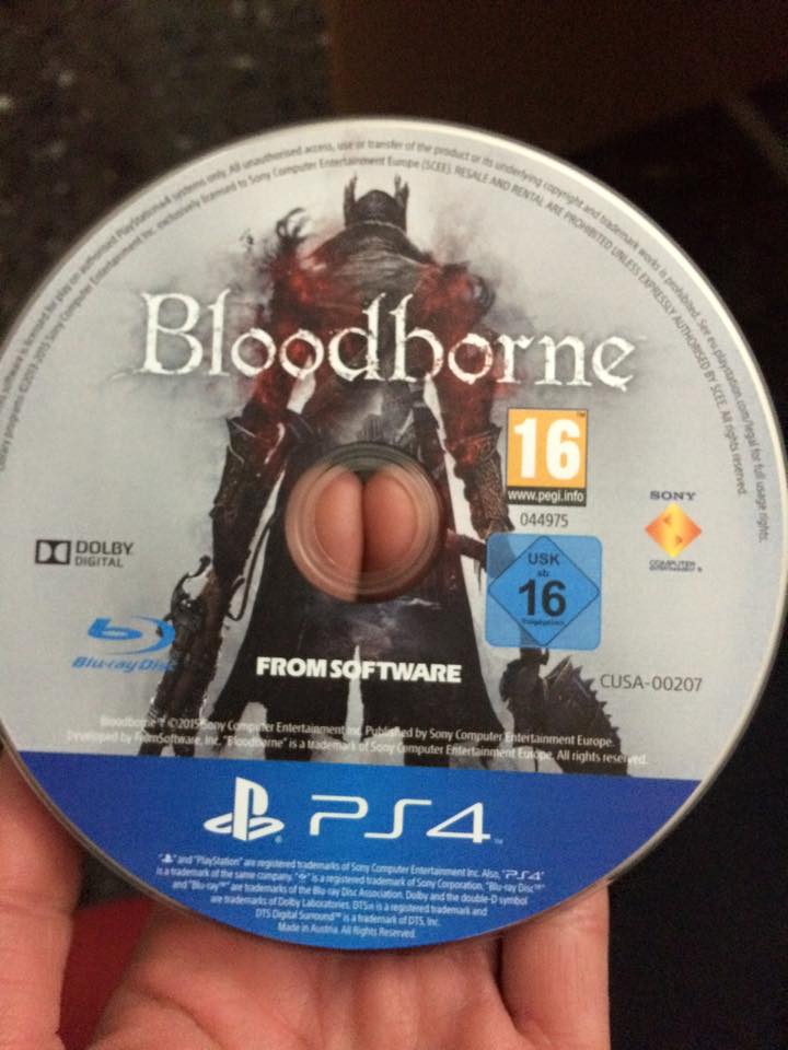 bloodborne cd - Le Andre Senal Are Promotion Bloodhorne Unless Expressly Authose Selain D By See M ened Sony 044975 garaget Ddolby Digital Usk 16 From Software Cusa00207 2012 Software Comer Entertaine .d eisau d by Sony Computer Entertainment Europe Compu