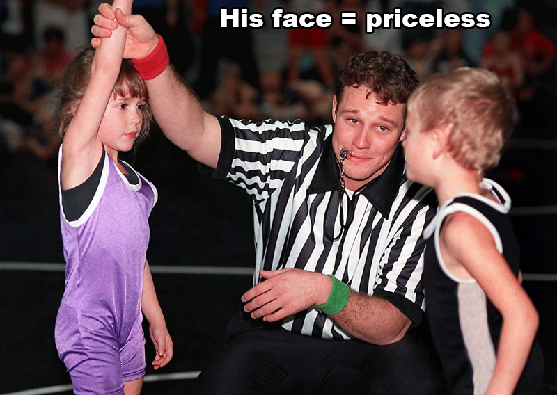 you got beat by a girl - His face priceless