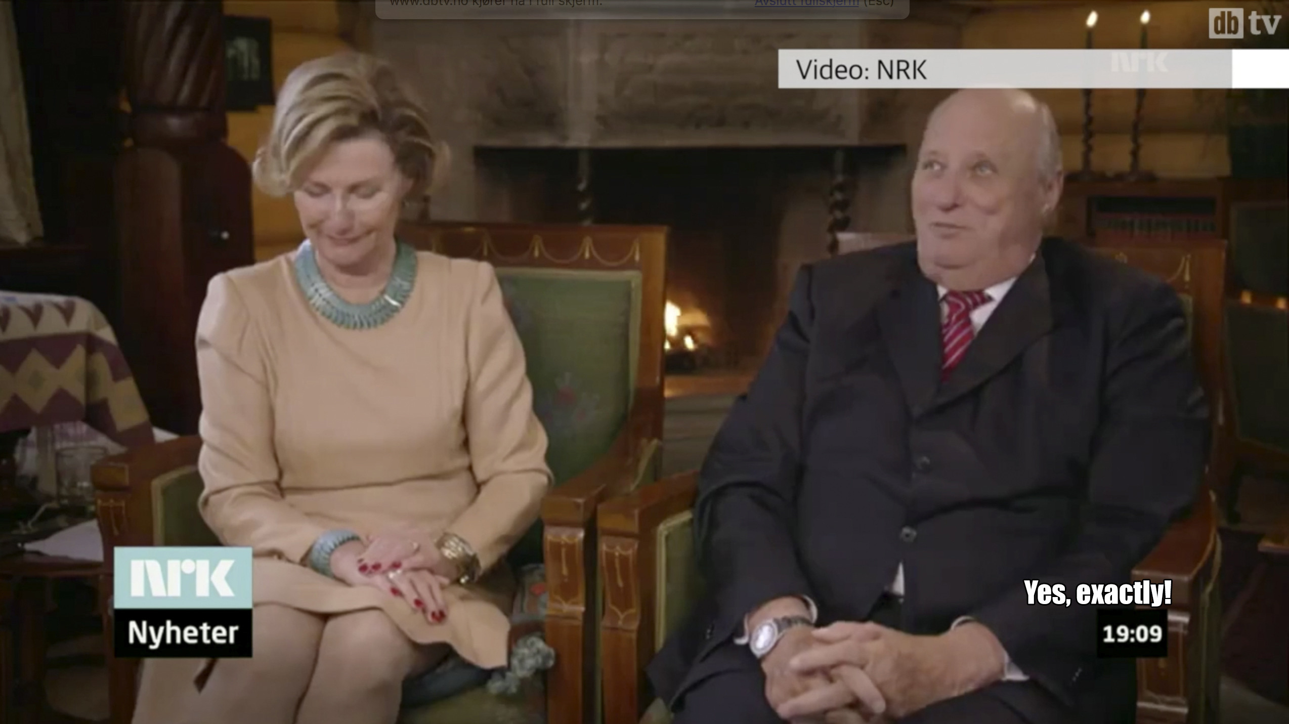 The King Of Norway Owns His Wife On TV