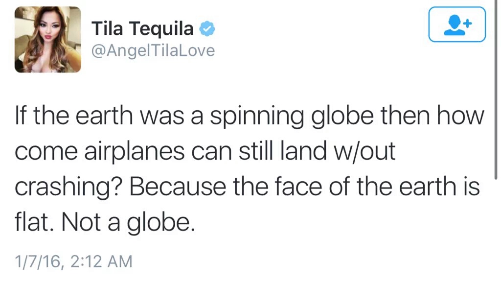 noel fielding in fridge - Tila Tequila If the earth was a spinning globe then how come airplanes can still land wout crashing? Because the face of the earth is flat. Not a globe. 1716,