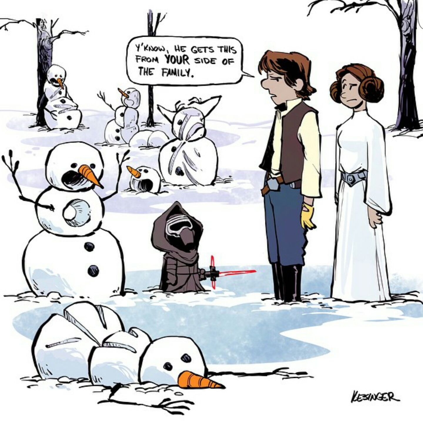 star wars calvin and hobbes - Y'know, He Gets This From Your Side Of The Fanily. Vesinger
