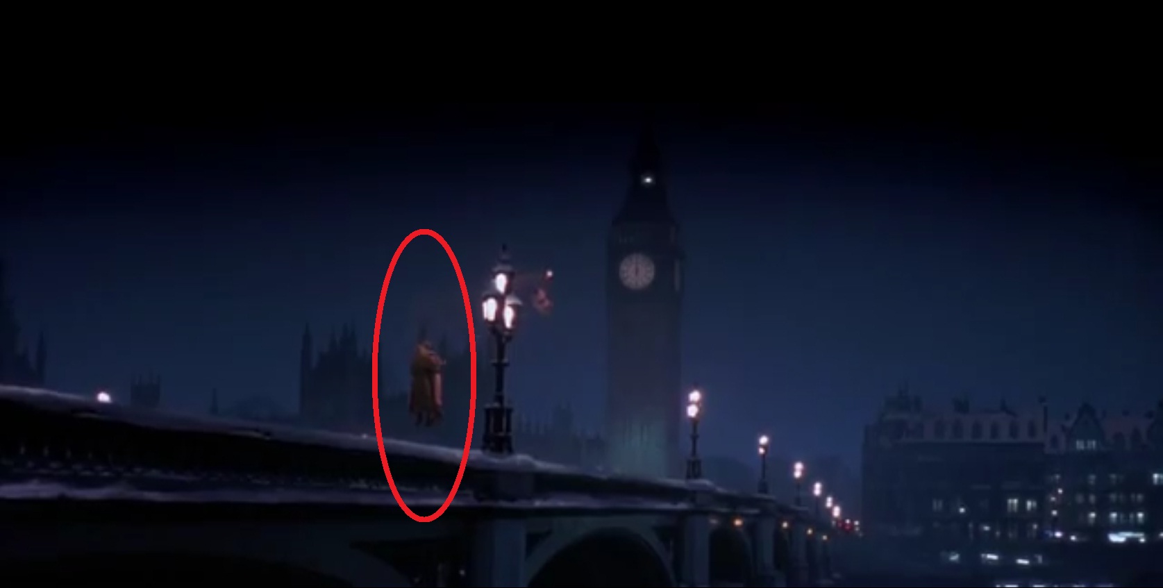 The couple kissing on the bridge as Tinkerbell flies Peter Pan away 

from London to Neverland in "Hook" are Carrie Fisher and George 

Lucas.