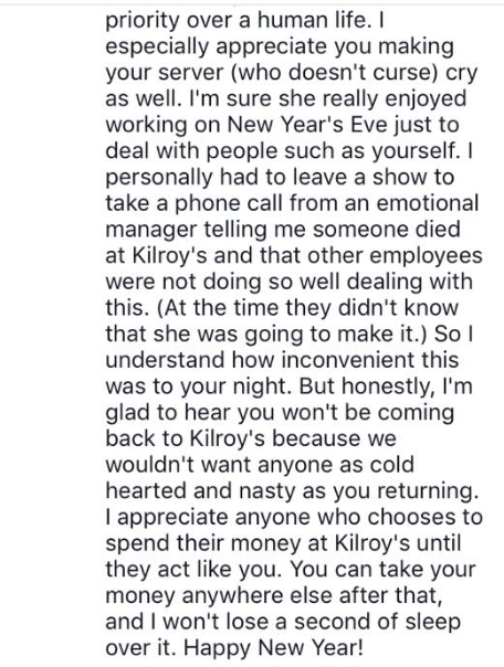 Bar Manager Rekts A Self-Absorbed Customer On Facebook