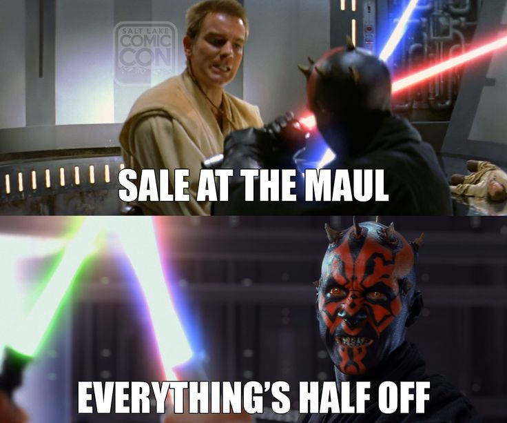 darth maul - ||||||||Sale At The Maul Everything'S Half Off