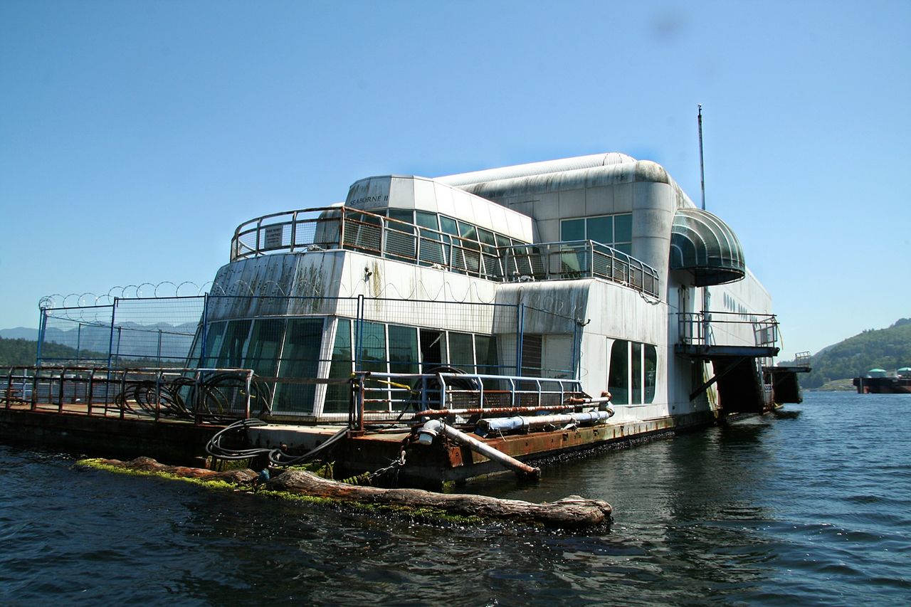 McBarge is the name of an abandoned floating McDonalds restaurant 

anchored just outside Vancouver, British Columbia.