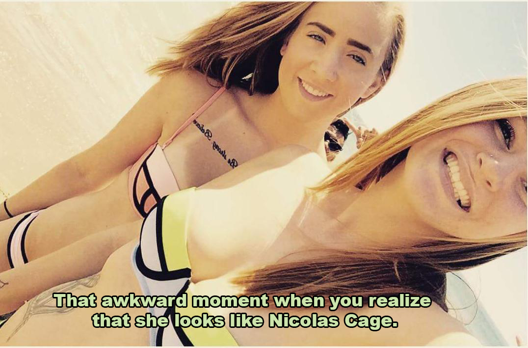 we can steal your man - wil & gas & That awkward moment when you realize that she looks Nicolas Cage.